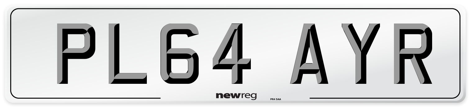 PL64 AYR Number Plate from New Reg